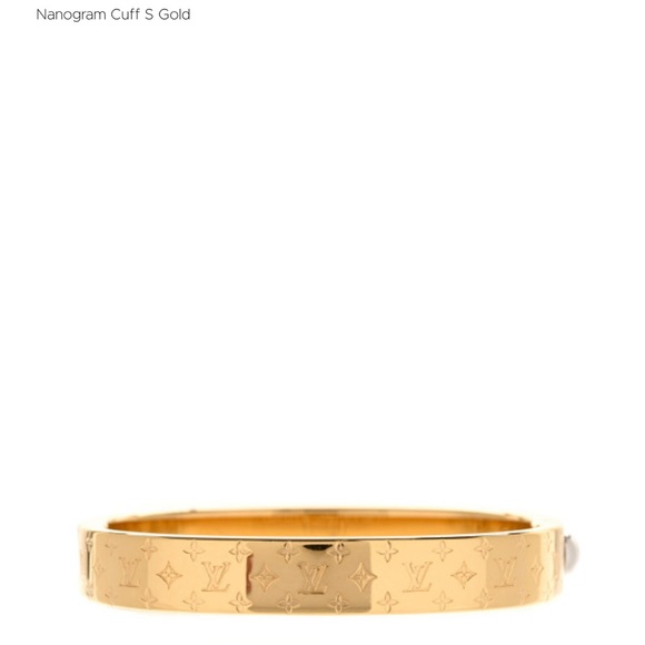 Louis Vuitton Brass Nanogram cuff 💕 - Picture 3 of 13